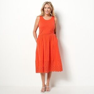 Jason Wu Vibrant Orange Midi Dress